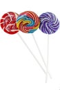 Colorful spiral lollipop Royalty Free Stock Photo