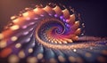 a colorful spiral is shown in this artistic image of a spiral Royalty Free Stock Photo