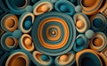 Colorful spiral, swirl, twirl and vortex abstract background, Generative AI Royalty Free Stock Photo