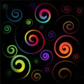 Colorful spirals