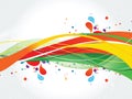 Colorful splash design-Vector Illustration