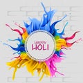 Colorful splash for Holi background