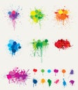 Colorful splats