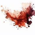 Colorful splats on white Royalty Free Stock Photo