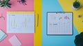 Colorful Split Screen Digital Marketing Data Presentation