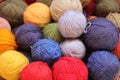 Spools of colorful Alpaca yarn Royalty Free Stock Photo