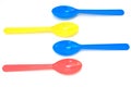 Colorful Spoon plastic Royalty Free Stock Photo