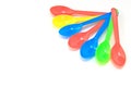 Colorful Spoon plastic Royalty Free Stock Photo