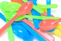 Colorful Spoon plastic Royalty Free Stock Photo