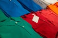 Colorful sport shirt, pattern of rainbow Royalty Free Stock Photo