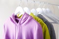 Colorful sports hoodie and T-shirt