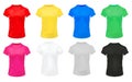 Colorful Sports Shirts Icon Set