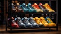Colorful sports shoes.