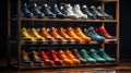 Colorful sports shoes.