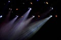 Colorful spotlights in theatre Royalty Free Stock Photo