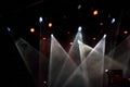 Colorful spotlights in theatre