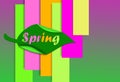 Colorful spring background