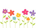 Colorful spring flowers. Royalty Free Stock Photo