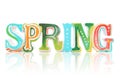 Colorful Spring Sign Royalty Free Stock Photo