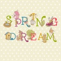 Colorful Spring Text