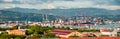 Colorful spring view of port of La Spezia city. Sunny morning scene of Mediterranean sea, Liguria, Italy, Europe. Magnificent Royalty Free Stock Photo