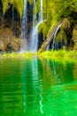 Colorful Spring Waterfall