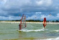 The colorful spring waves and kitesurfers of Brittany