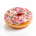 Sprinkled Donut Isolated On White - Consumer Culture Critique