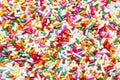 Colorful sprinkles, jimmies for cake or ice cream to