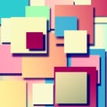 Colorful square blank background