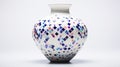 Colorful Square Mosaic Vase - Vibrant Art Inspired By Lois Greenfield And Okuda San Miguel