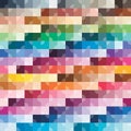 Colorful square retro pattern abstract background consistency in colors and gradation in the depth