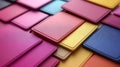 Colorful Square Tiles Arranged In An Overlapping Pattern Royalty Free Stock Photo