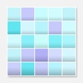 Colorful squares background frame, block soft pastel blue purple Royalty Free Stock Photo