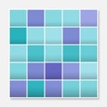 Colorful squares background frame, block soft pastel blue purple Royalty Free Stock Photo