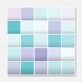 Colorful squares background frame, block soft pastel bright blue Royalty Free Stock Photo