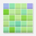 Colorful squares background frame, block soft pastel green Royalty Free Stock Photo