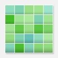 Colorful squares background frame, block soft pastel green Royalty Free Stock Photo