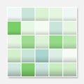 Colorful squares background frame, block soft pastel green Royalty Free Stock Photo