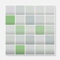 Colorful squares background frame, block soft pastel green grey Royalty Free Stock Photo