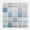 Colorful squares background frame, block soft pastel grey blue Royalty Free Stock Photo