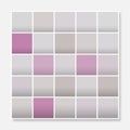 Colorful squares background frame, block soft pastel grey pink Royalty Free Stock Photo