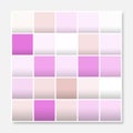 Colorful squares background frame, block soft pastel pink purple Royalty Free Stock Photo