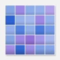 Colorful squares background frame, block soft pastel purple blue Royalty Free Stock Photo