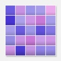 Colorful squares background frame, block soft pastel purple Royalty Free Stock Photo