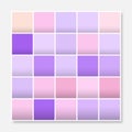 Colorful squares background frame, block soft pastel purple pink Royalty Free Stock Photo