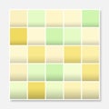 Colorful squares background frame, block soft pastel yellow Royalty Free Stock Photo