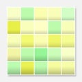 Colorful squares background frame, block soft pastel yellow Royalty Free Stock Photo