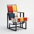 Colorful Squares Chair: A Small, Modern Masterpiece Inspired By Mondrian