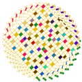 Colorful Squares Circle Royalty Free Stock Photo